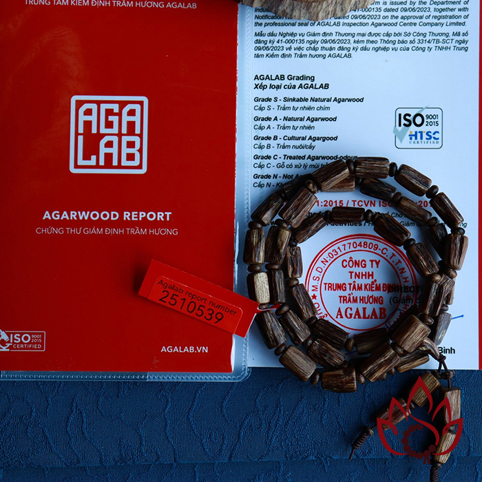 Vòng Trầm Hương Trúc Thô | Quấn 3 Vòng | Trầm Kiến Tự Nhiên